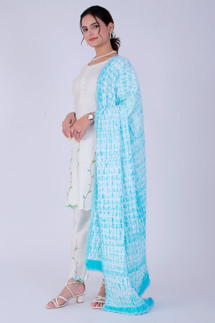 Shibori Blue Suit Set