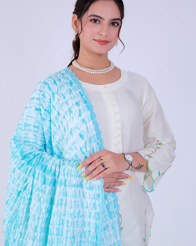 Shibori Blue Suit Set