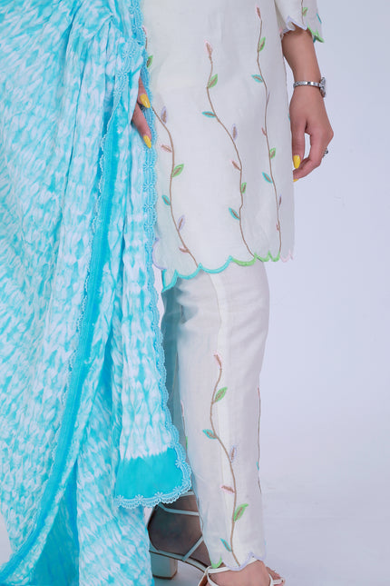 Shibori Blue Suit Set