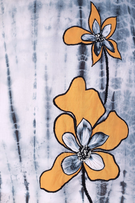 Shibori White Suit Set