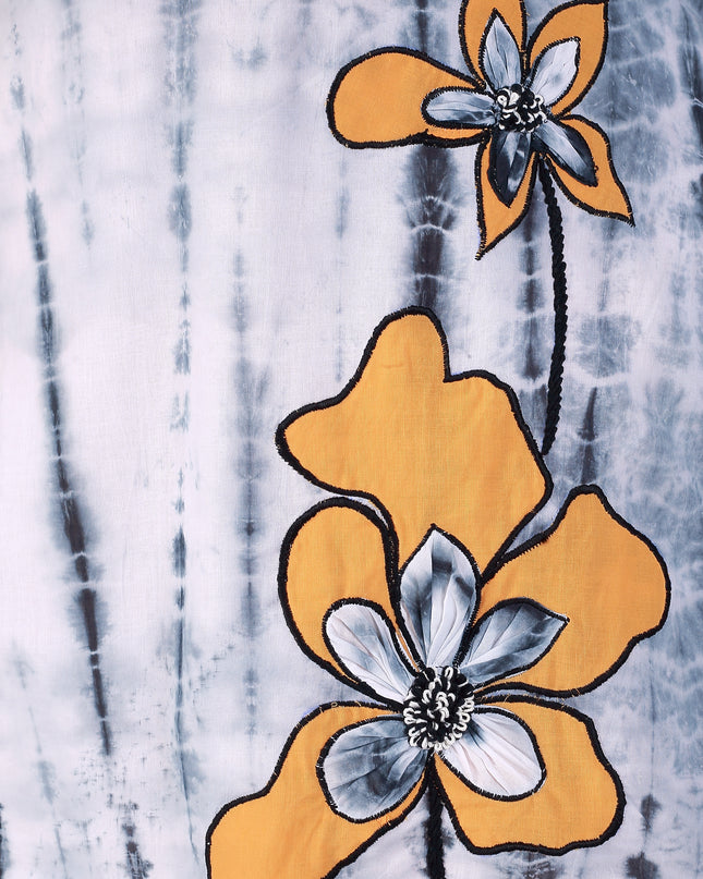 Shibori White Suit Set